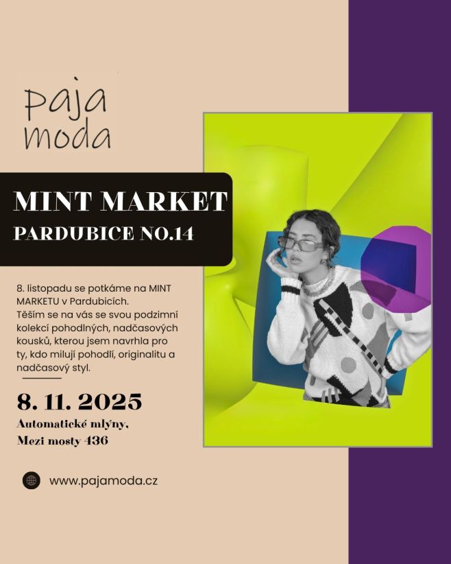 MINT Market v Pardubicích volá a já u toho samozřejmě budu! 8. listopadu se Automatické mlýny promění v obří kreativní hub...